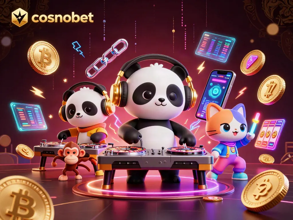 Experience the excitement at Cosmobet Casino with 3D characters and vibrant gaming elements.