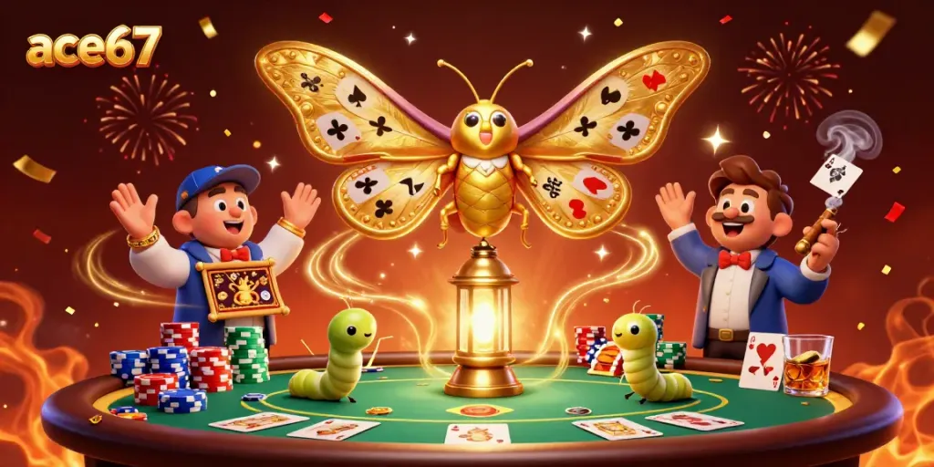 Experience the thrill of ace67 gaming with a vibrant 3D casino scene full of action.