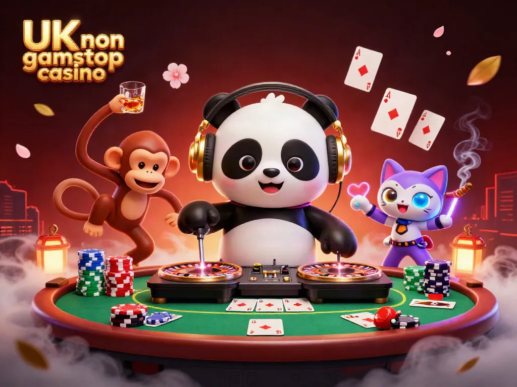 Experience the thrill at UK non gamstop casino with a DJ panda, breakdancing monkey, and rave kitten.