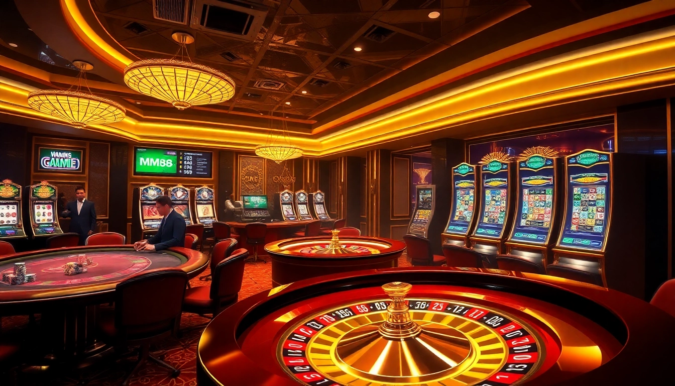 Experience the excitement of gambling at https://mm88.forex/ with luxurious casino tables and winning moments.