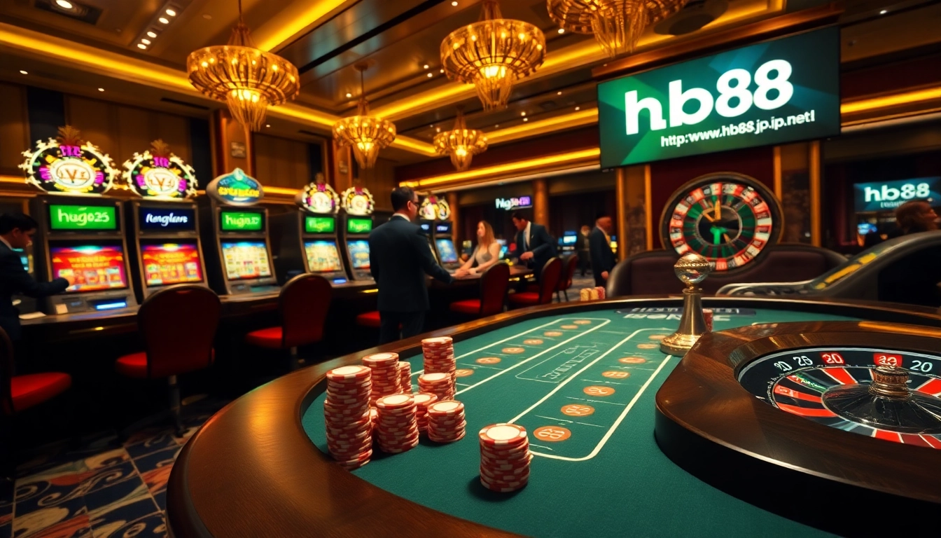 Experience the excitement of online gambling at https://hb88.jp.net/ with high-stakes poker and vibrant casino tables.