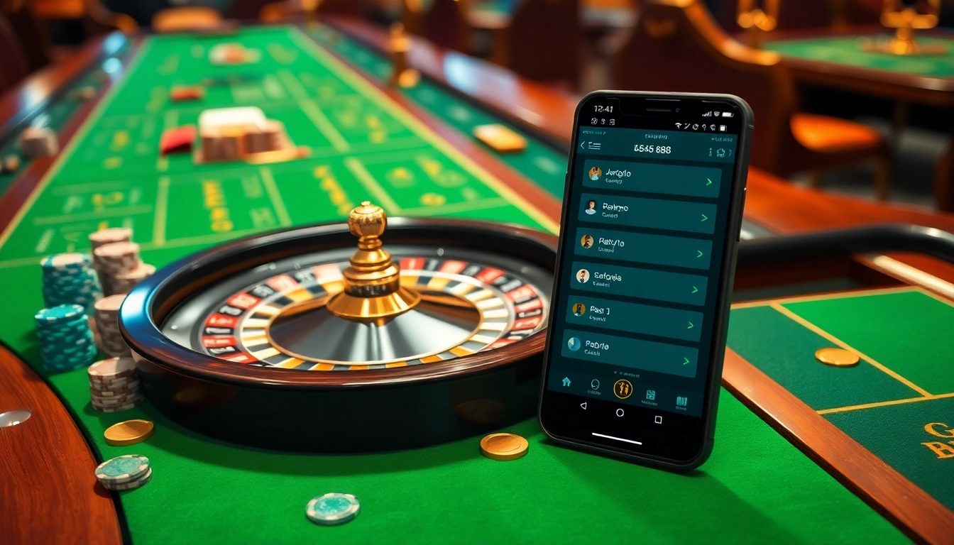 Experience the thrill of nhà cái 888b in a vibrant casino scene with luxurious tables and betting options.
