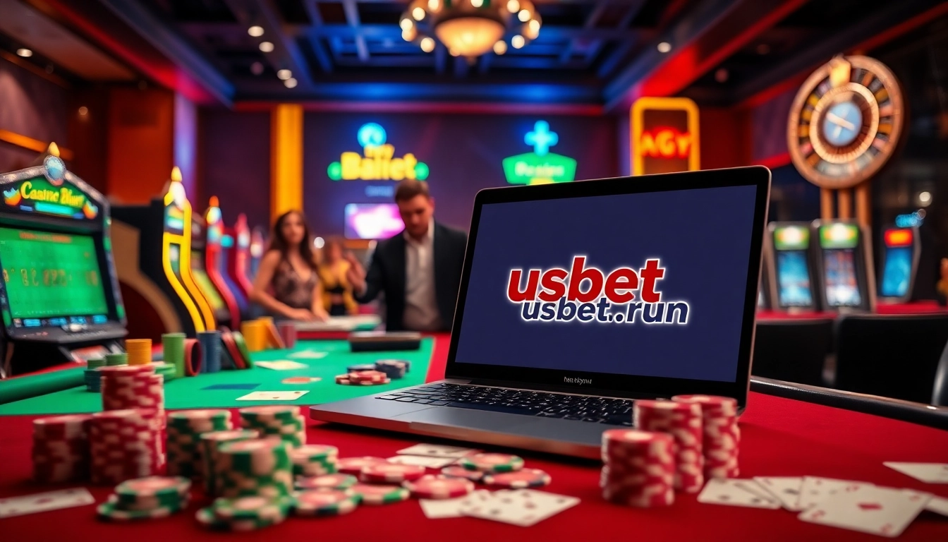 Experience thrilling betting at https://usbet.run/ with vibrant casino visuals and engaged gamblers.