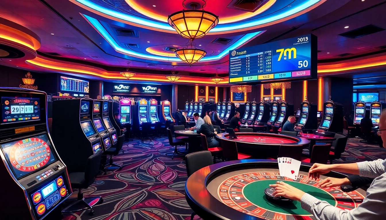 7m online betting excitement with players at a luxury casino engaged in live games