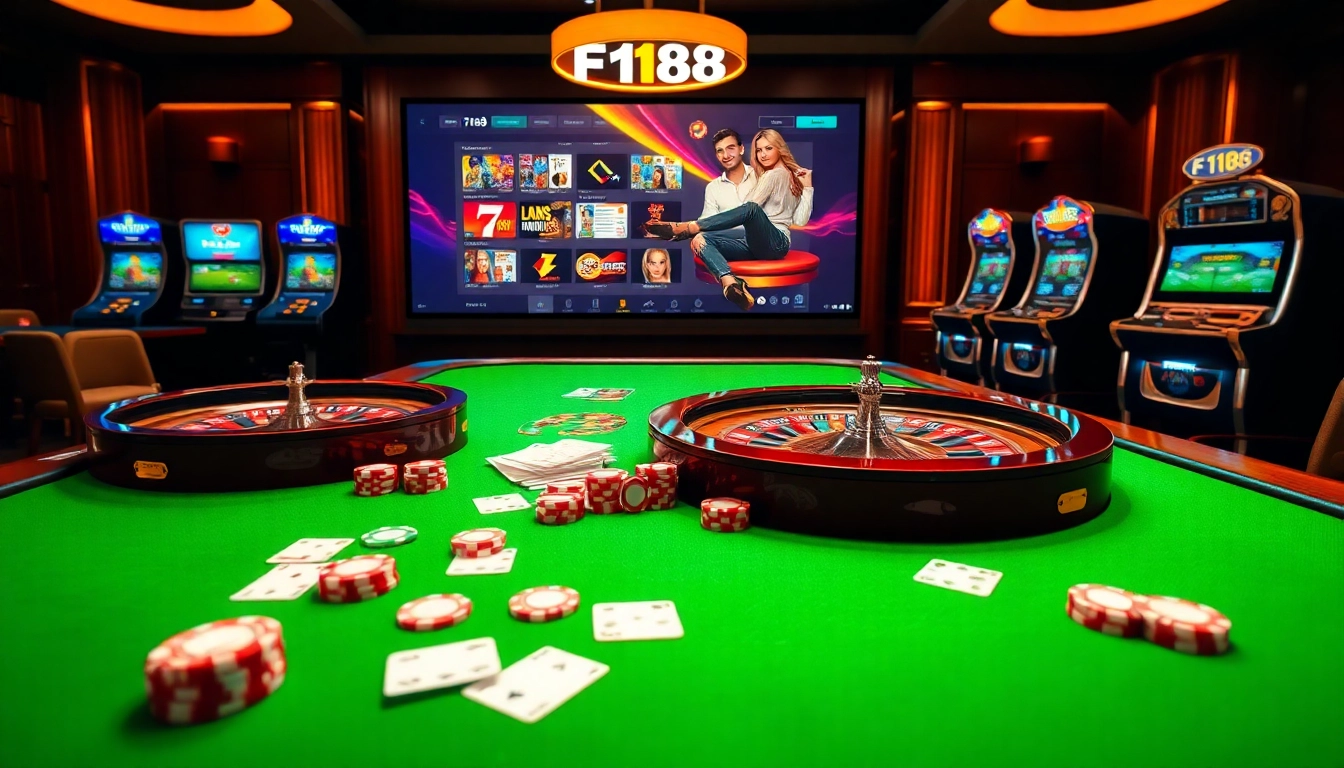 Play engaging casino games with the premium brand F168, showcasing online betting excitement.