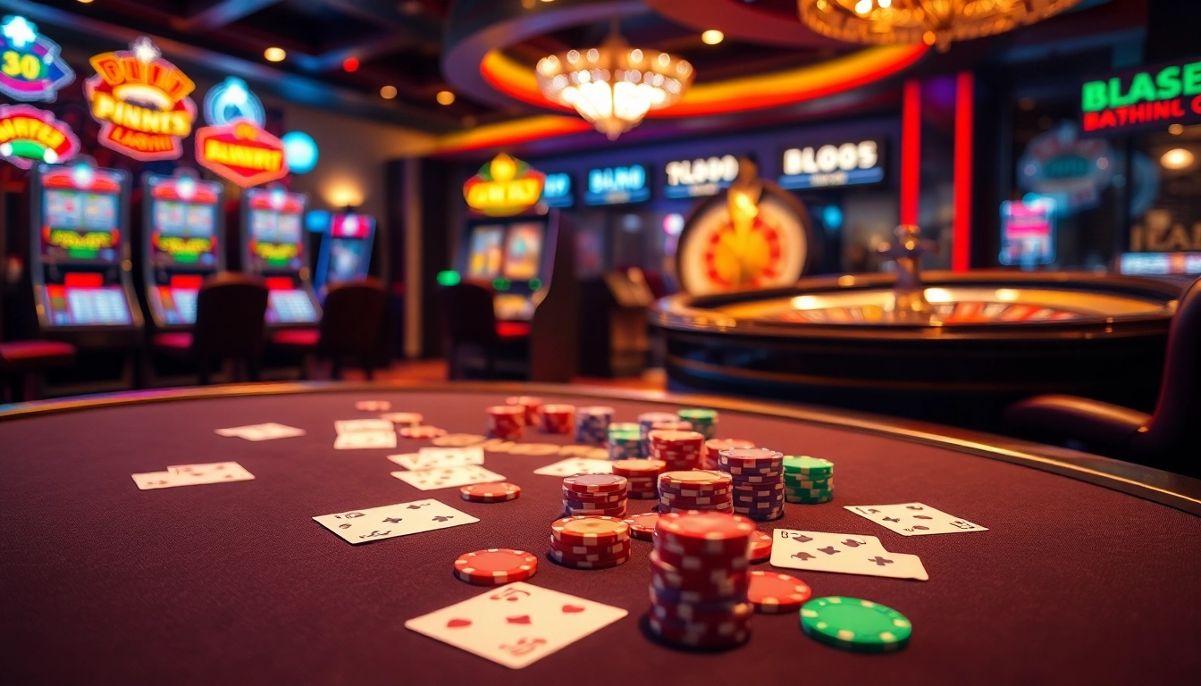 Experience the excitement of MM88 with vibrant casino tables and engaging gaming environments.