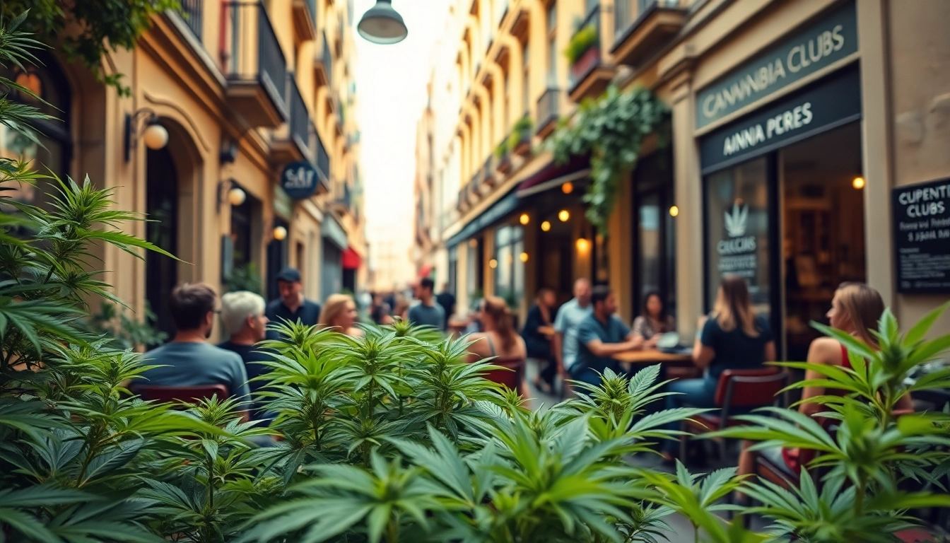 Enjoy a community experience at Cannabis Clubs Madrid featuring welcoming spaces and greenery.