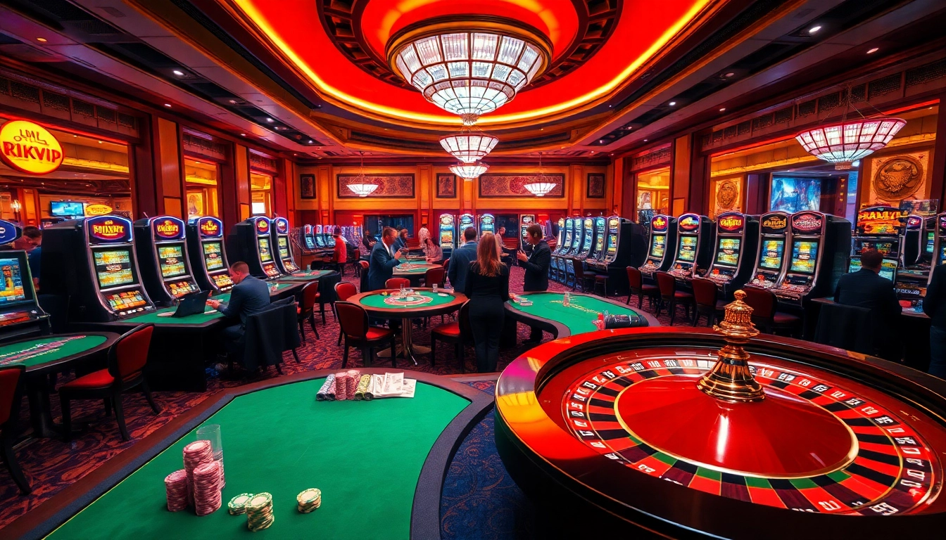 Experience the thrill of rikvip with players enjoying luxury casino games.