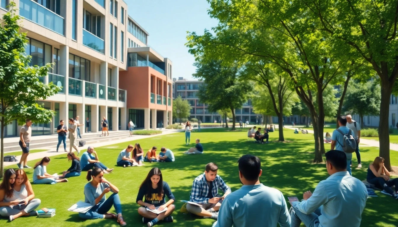 Students at İstanbul Medipol University apply their knowledge in a vibrant campus setting, showcasing collaboration and diversity.