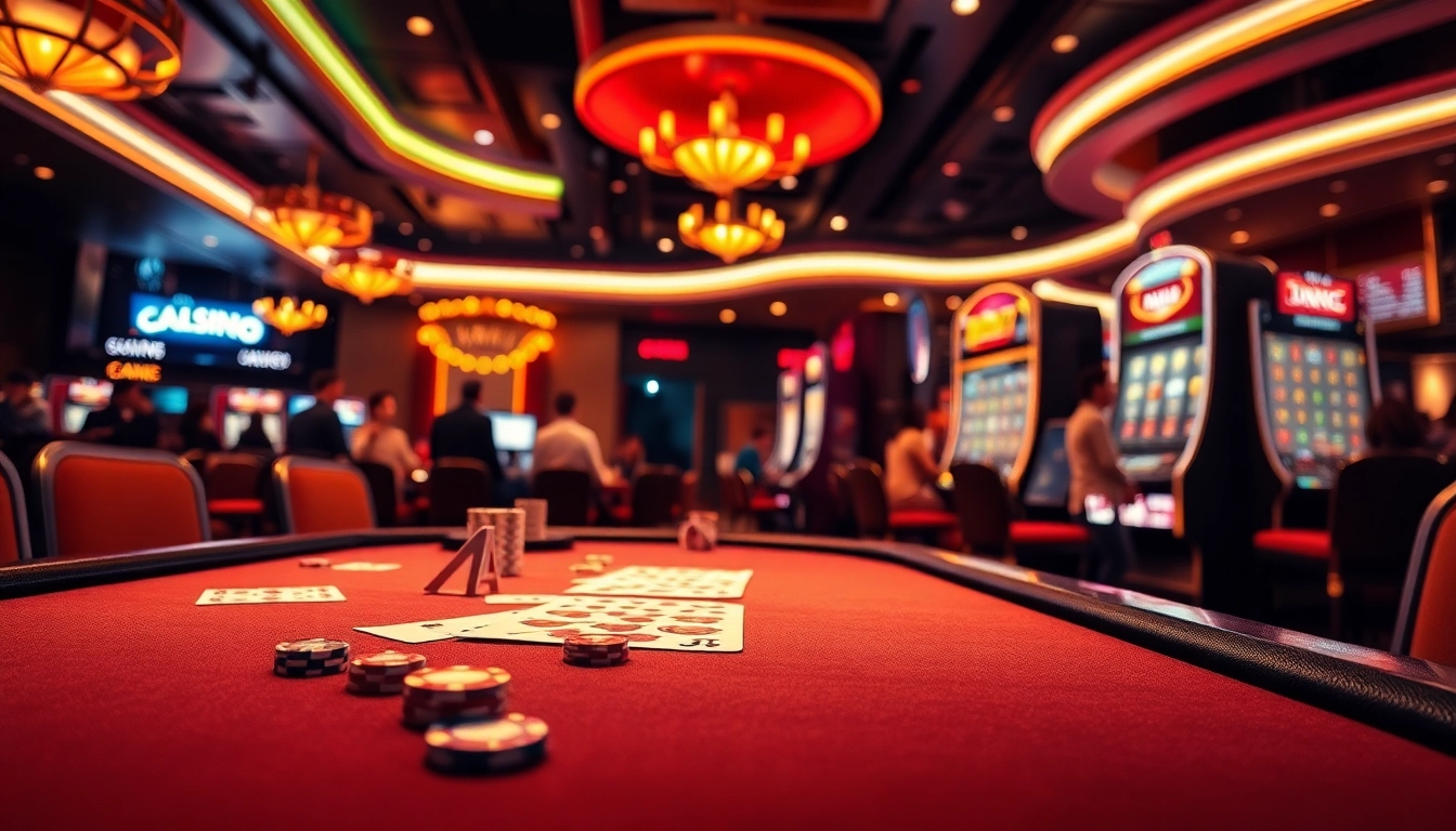 Experience the excitement of Nhà cái đá gà while engaging with casino games in a luxurious atmosphere.