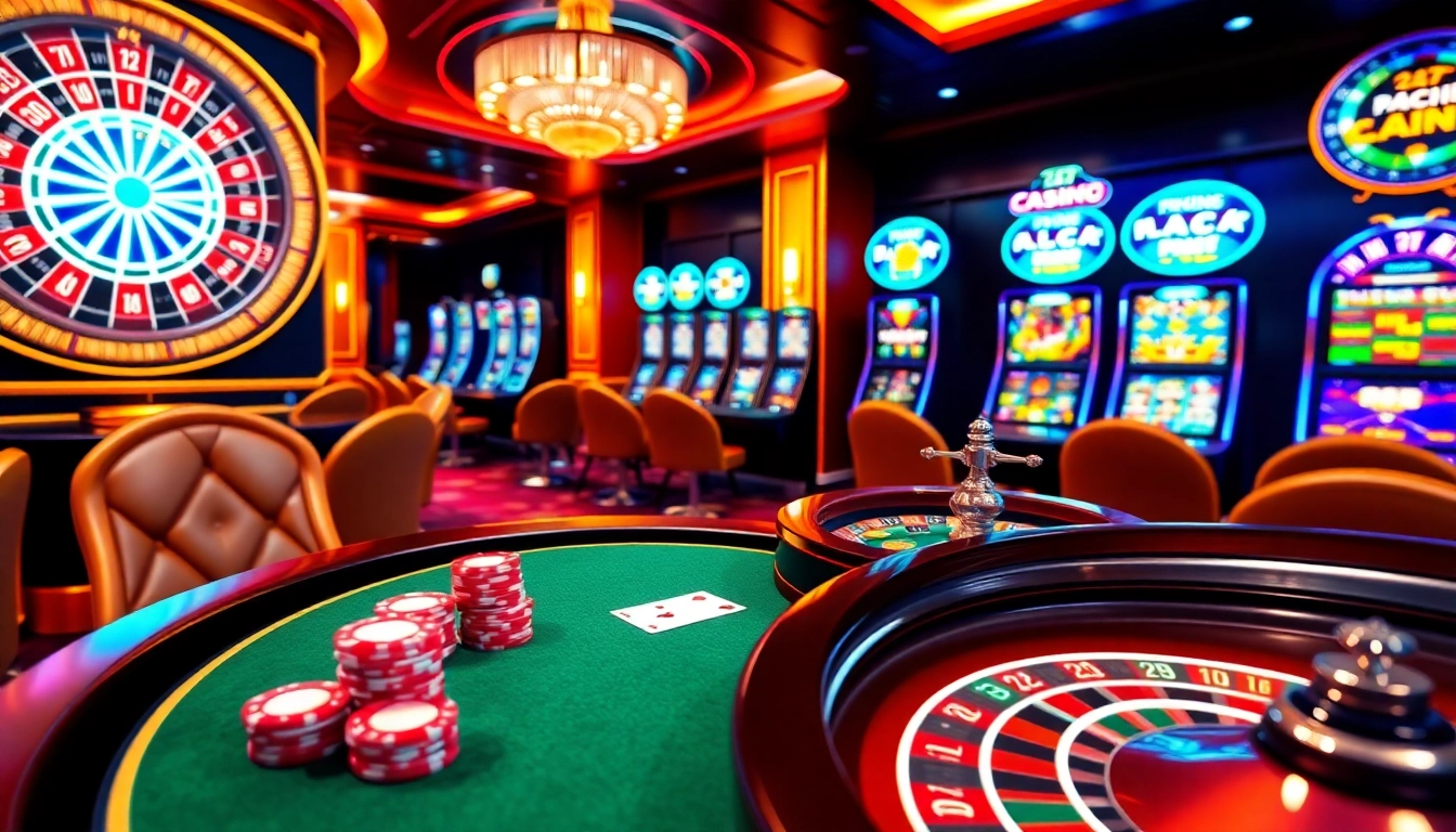 Players compete at the vibrant b52club online casino table with roulette and poker games.