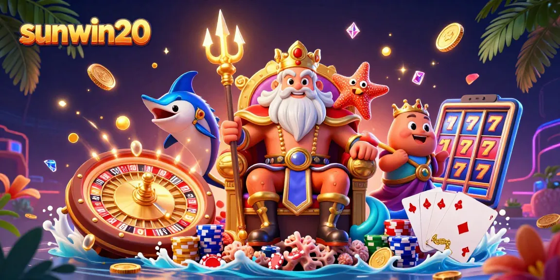 Spin the action-packed slots at sunwin20 with Neptune, gold coins, and a swordfish samurai!